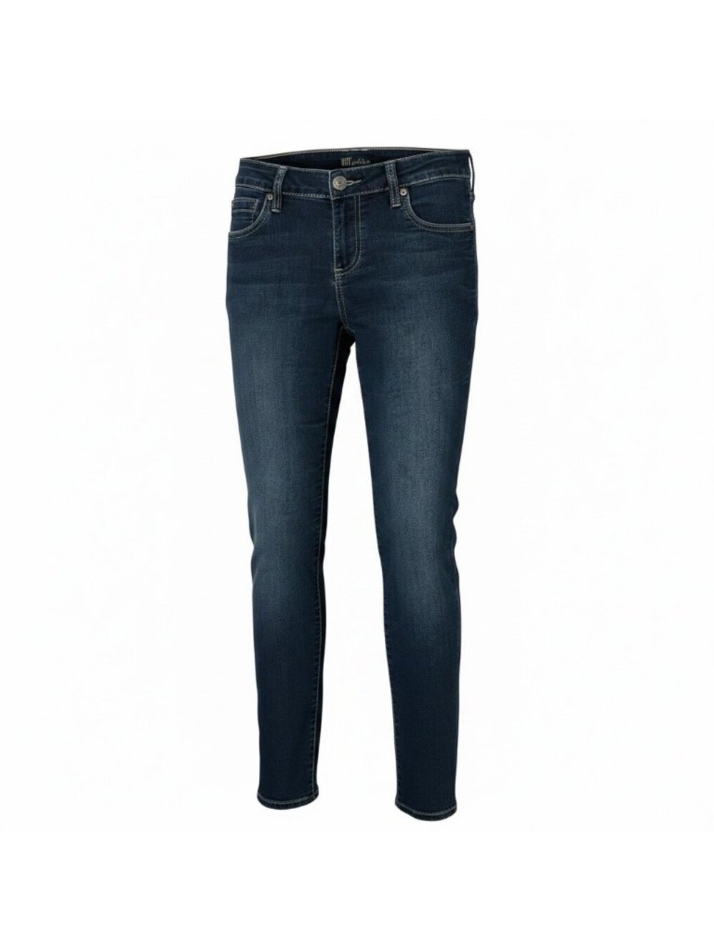 Kut From The Kloth Womens Blue Denim Skinny Jeans Size 8 Mid-Rise Stretch Casual
